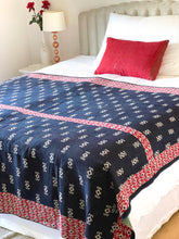 Load image into Gallery viewer, Vintage Sari Kantha Quilt
