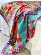 Load image into Gallery viewer, vintage Sari Kantha Quilt
