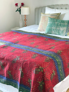 Vintage Sari Knatha Quilt