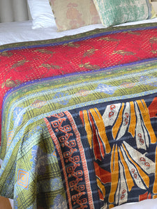 Vintage Sari Knatha Quilt