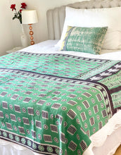 Load image into Gallery viewer, Vintage Sari Kantha Quilt
