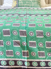 Load image into Gallery viewer, Vintage Sari Kantha Quilt
