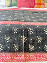 Load image into Gallery viewer, Vintage Sari kantha Quilt
