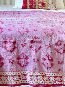 Vintage Sari kantha Quilt