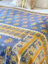 Load image into Gallery viewer, Vintage Sari kantha Quilt
