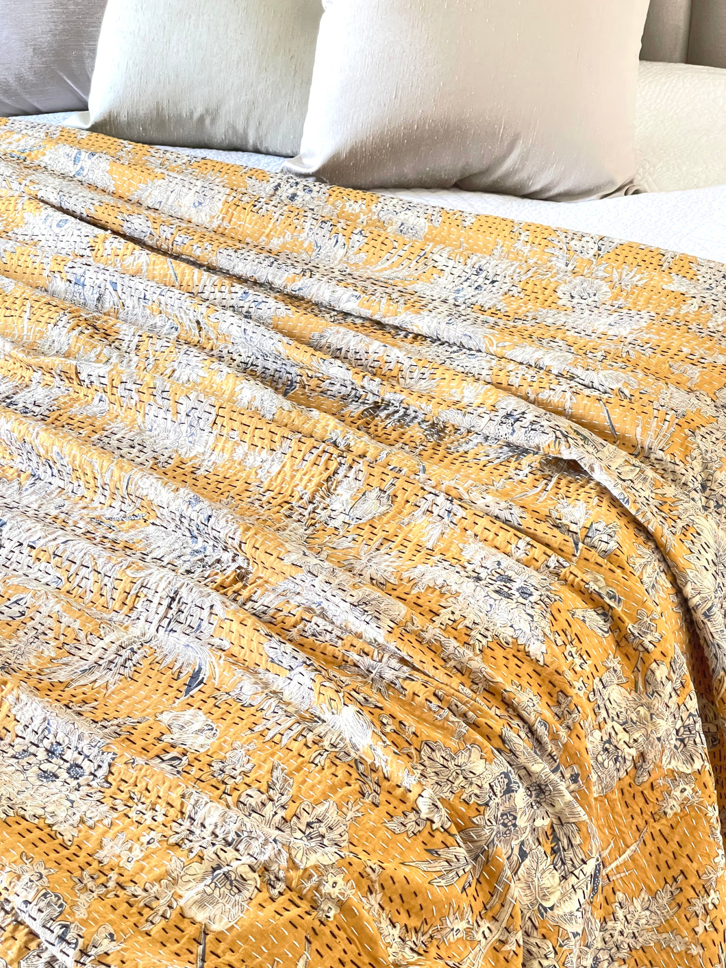 NEW Kantha Bedcover 225cmX275cm