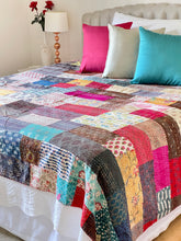 Load image into Gallery viewer, Stone Washed Kantha Bedcover
