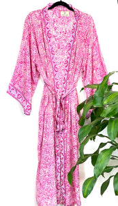 New Silk Sari Kimono (Plus Size)