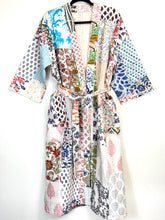 Load image into Gallery viewer, Blockprint Patchwork Kantha Robe
