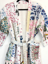 Load image into Gallery viewer, Blockprint Patchwork Kantha Robe
