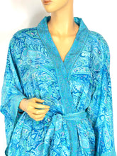 Load image into Gallery viewer, New Silk Sari Short Kimono(Plus Size)
