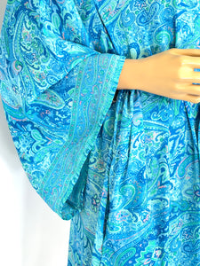 New Silk Sari Short Kimono(Plus Size)