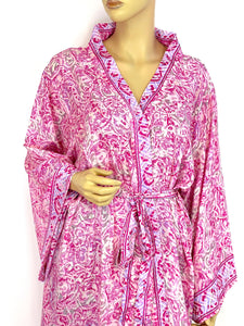 New Silk Sari Kimono (Plus Size)