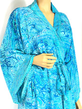 Load image into Gallery viewer, New Silk Sari Long Kimono(Plus Size)
