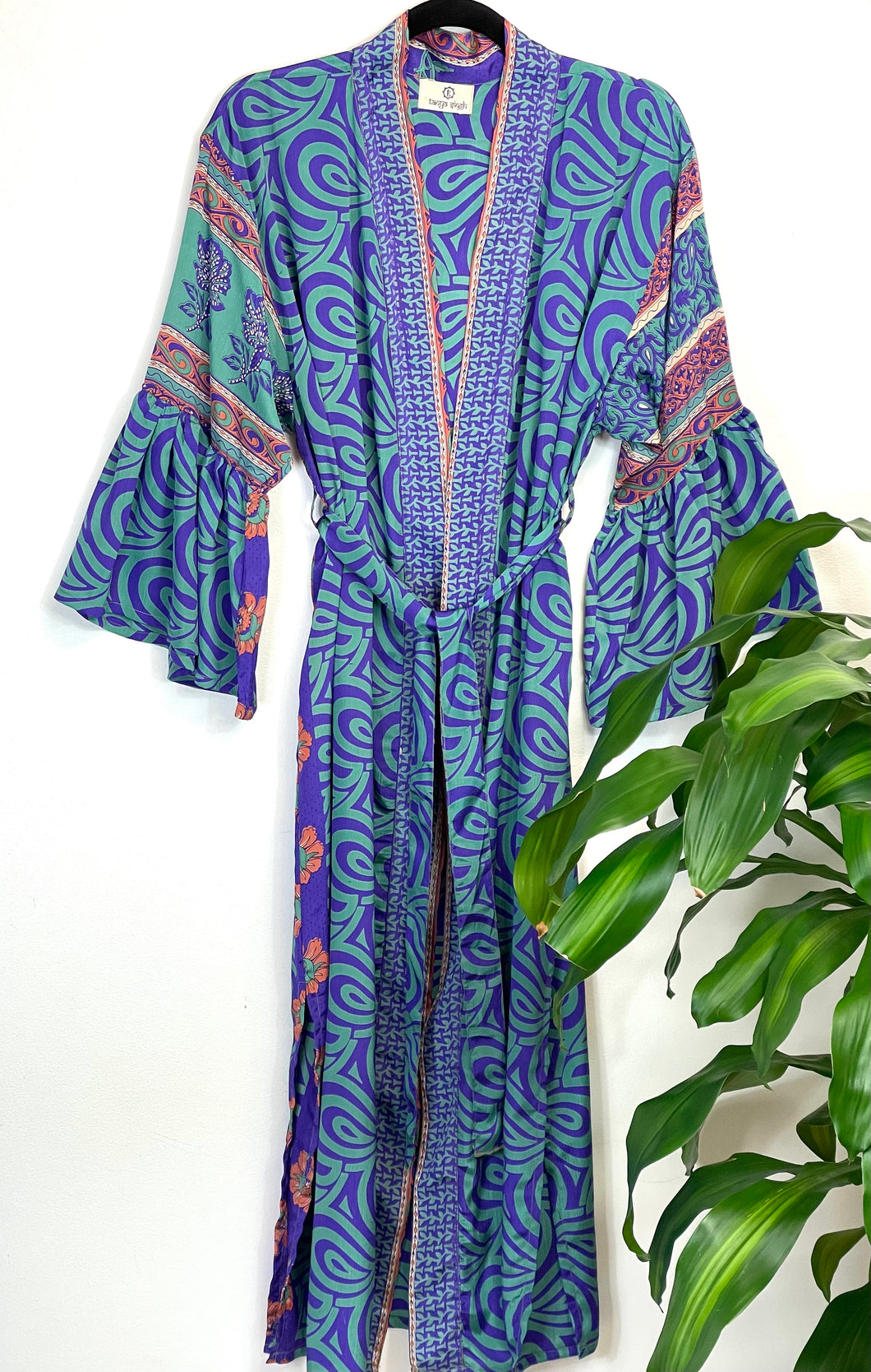 Vintage Sari Kimono Long