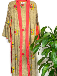 Vintage Sari Kimono Long