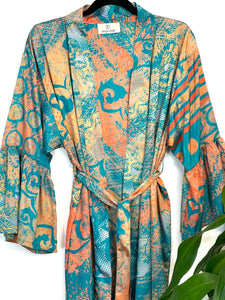 Vintage Sari Kimono Long