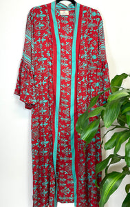 Vintage Sari Kimono Long