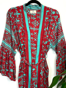 Vintage Sari Kimono Long