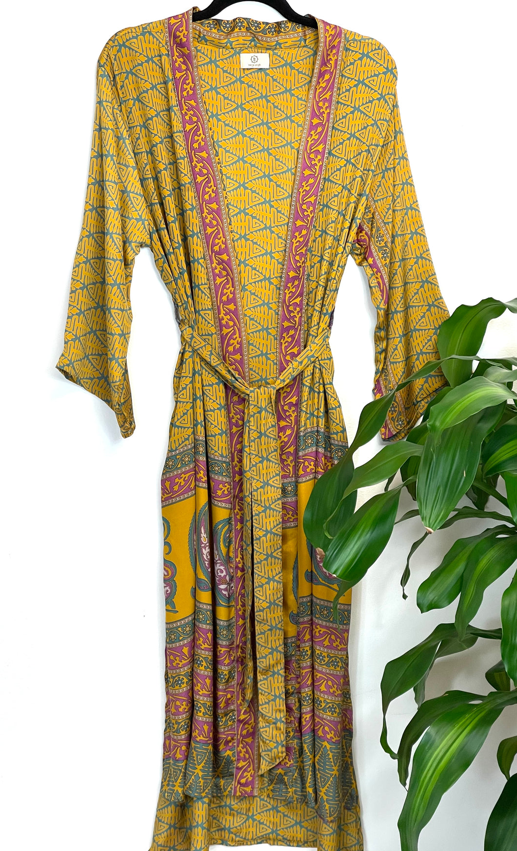 Vintage Sari Kimono Long