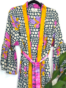 Vintage Sari Kimono Long