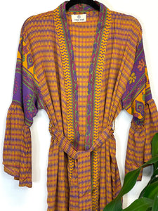 Vintage Sari Kimono Long