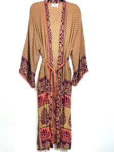 Vintage Sari Kimono Long