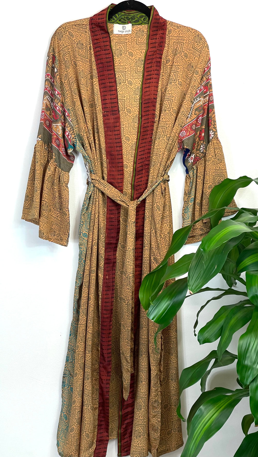 Vintage Sari Kimono Long