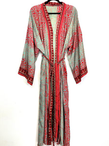 Vintage Sari Kimono Long