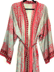 Vintage Sari Kimono Long