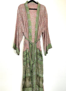 Vintage Sari Kimono Long