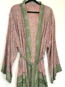 Vintage Sari Kimono Long