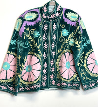 Load image into Gallery viewer, Velvet Suzani Jacket (Short)
