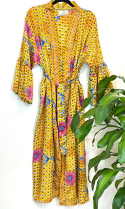 Vintage Sari Kimono Long