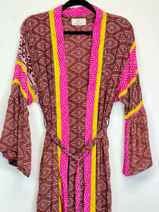 Vintage Sari Kimono Long