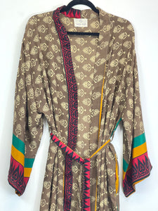 Vintage Sari Kimono Long