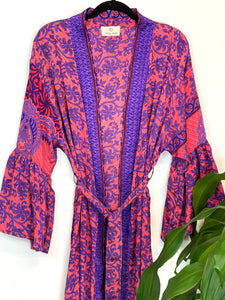 Vintage Sari Kimono Long