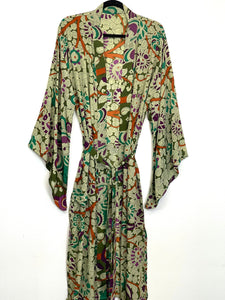 Vintage Sari Kimono Long