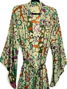 Vintage Sari Kimono Long