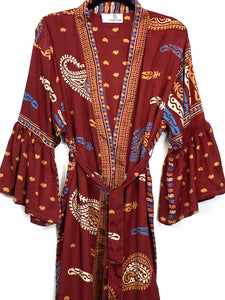 Vintage Sari Kimono Long