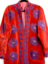 Load image into Gallery viewer, Velvet Suzani Long Jacket

