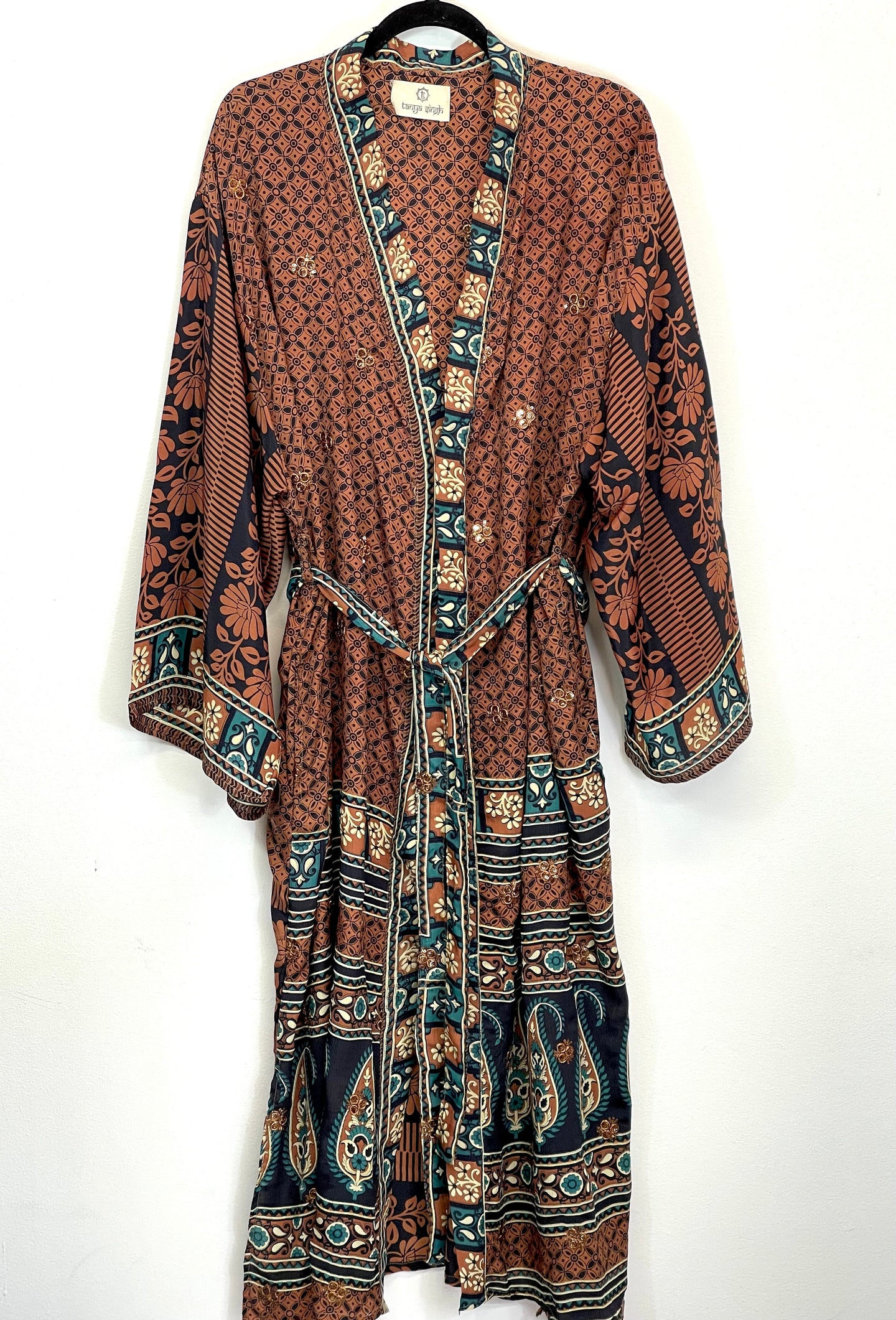 Vintage Sari Kimono Long