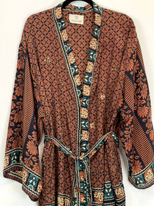Vintage Sari Kimono Long