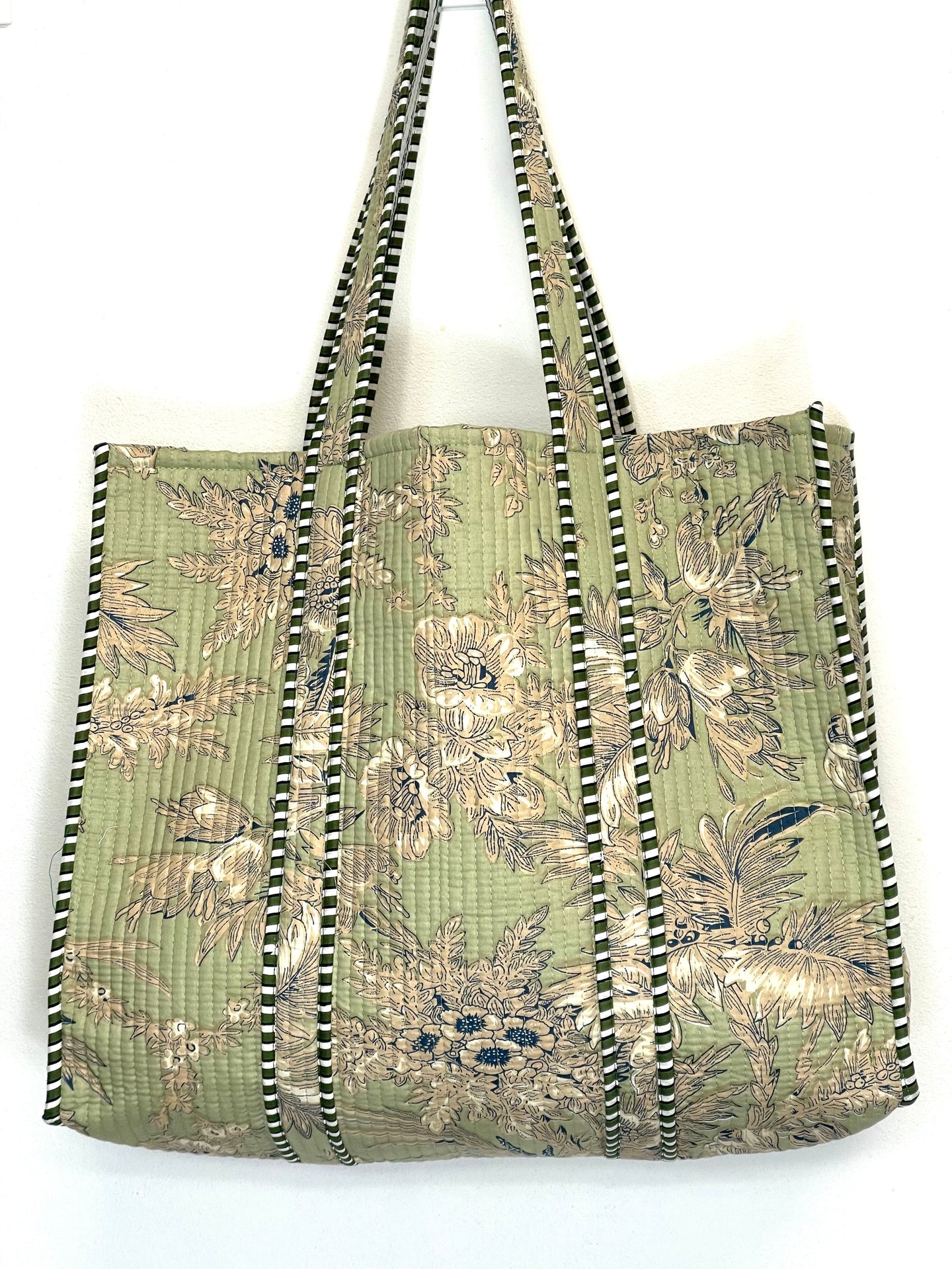 Blockprint Quilted Bag