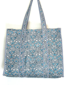 Blockprint Quilted Bag