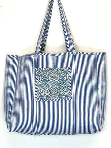 Blockprint Quilted Bag