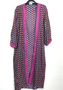 Vintage Sari Kimono Duster