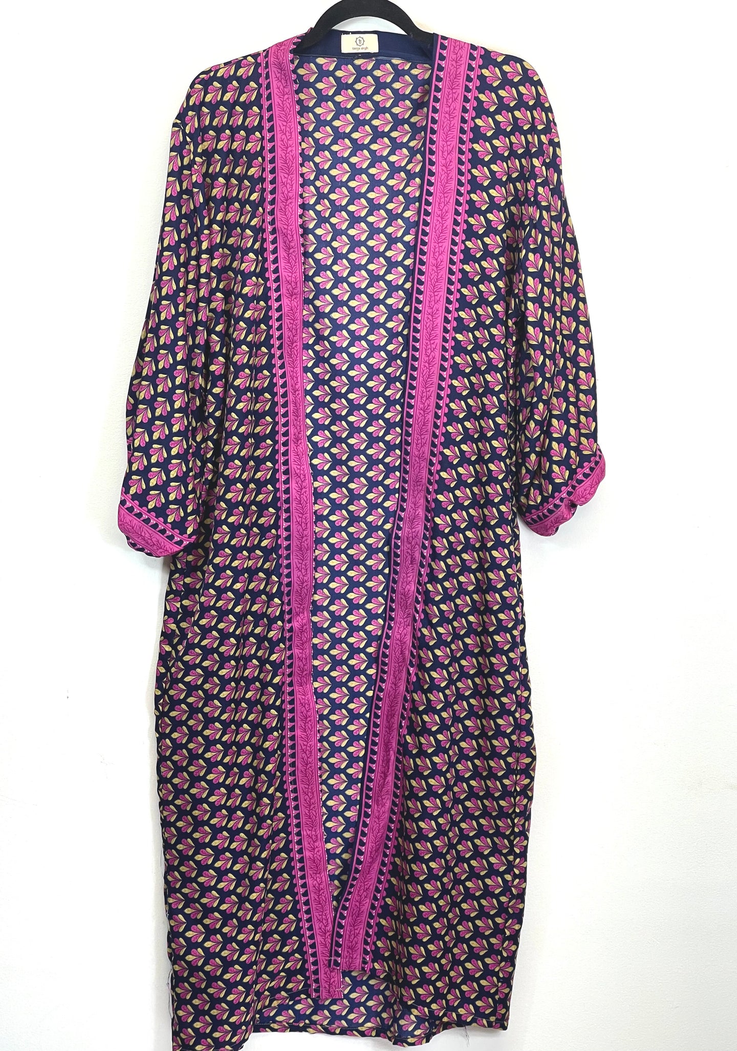 Vintage Sari Kimono Duster