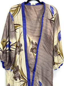 Vintage Sari Kimono Duster