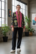 Load image into Gallery viewer, Kantha Short Jacket (free size)

